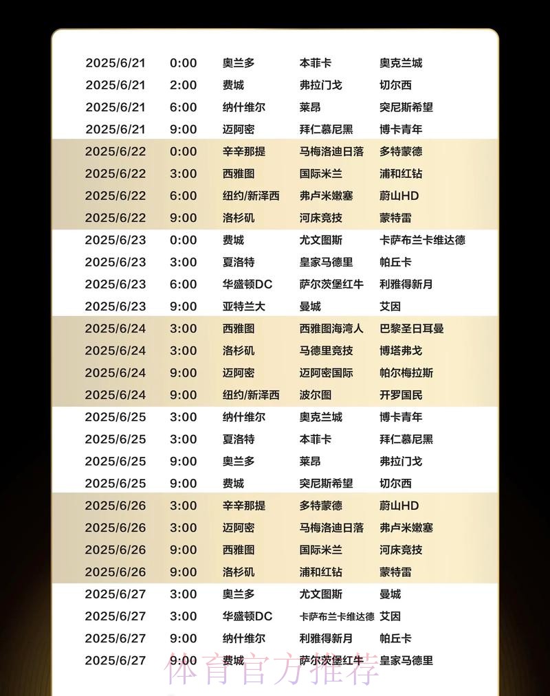 最新世界杯比赛日程更新详情