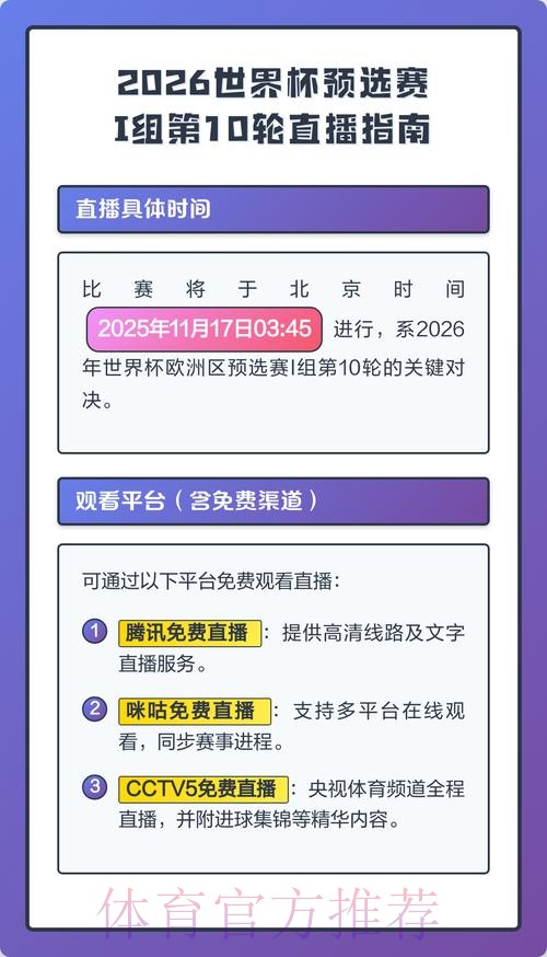 2026世界杯全程直播指南